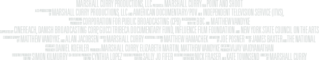 Point and Shoot documentary film credits block